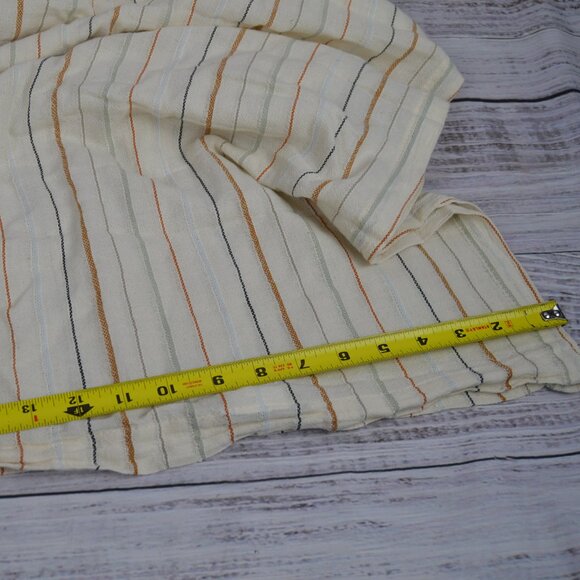 PARACHUTE Stripe Beach Blanket 100% Cotton Natural Size 90" × 80" NWOT - Picture 7 of 11